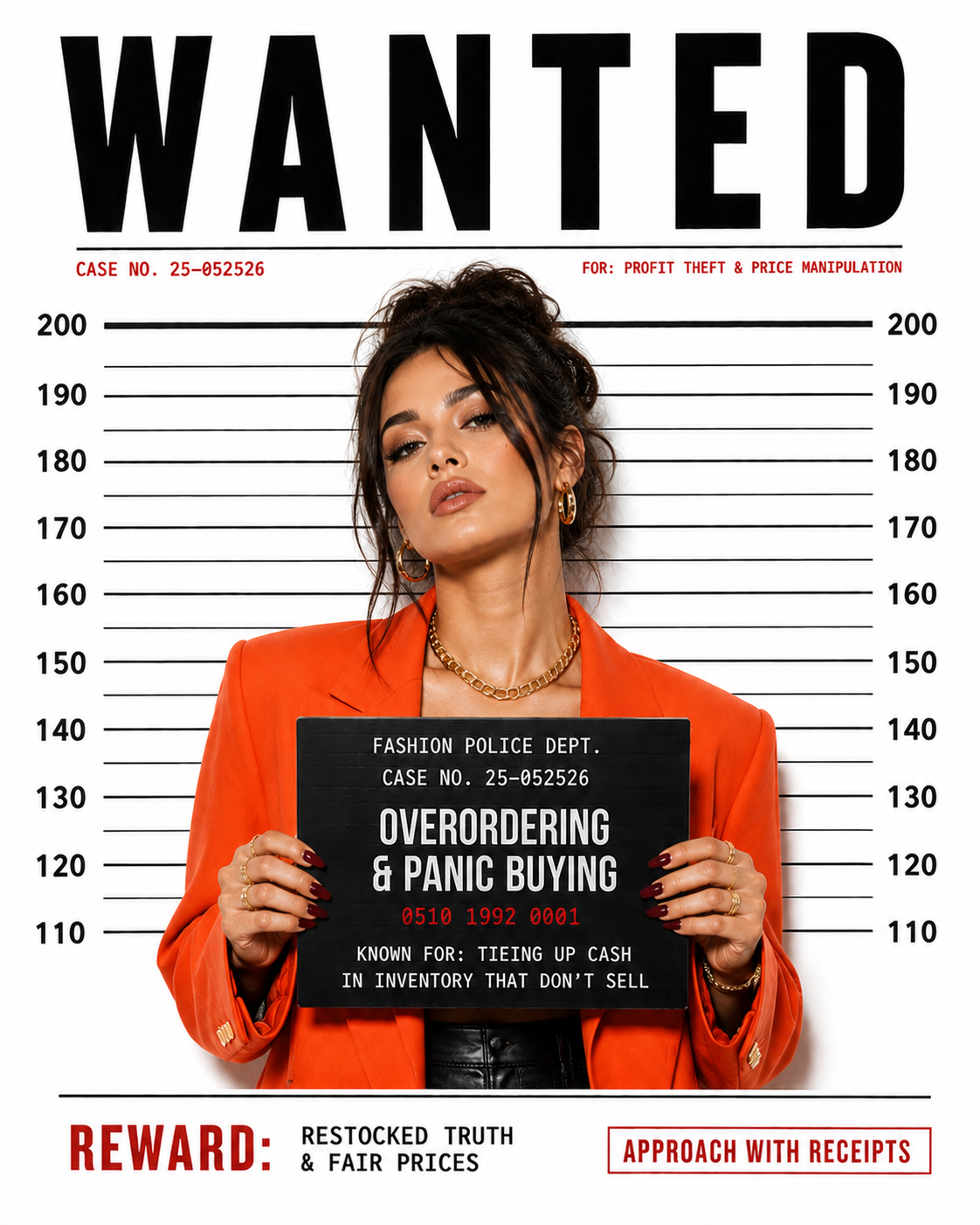 Wanted poster — Overordering & Panic Buying